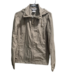 Columbia Omni-Shade Hooded Zip-Up Light Windbreaker Jacket Women’s‎ sz Small EUC